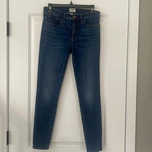 J. CREW 8” Toothpick Jeans